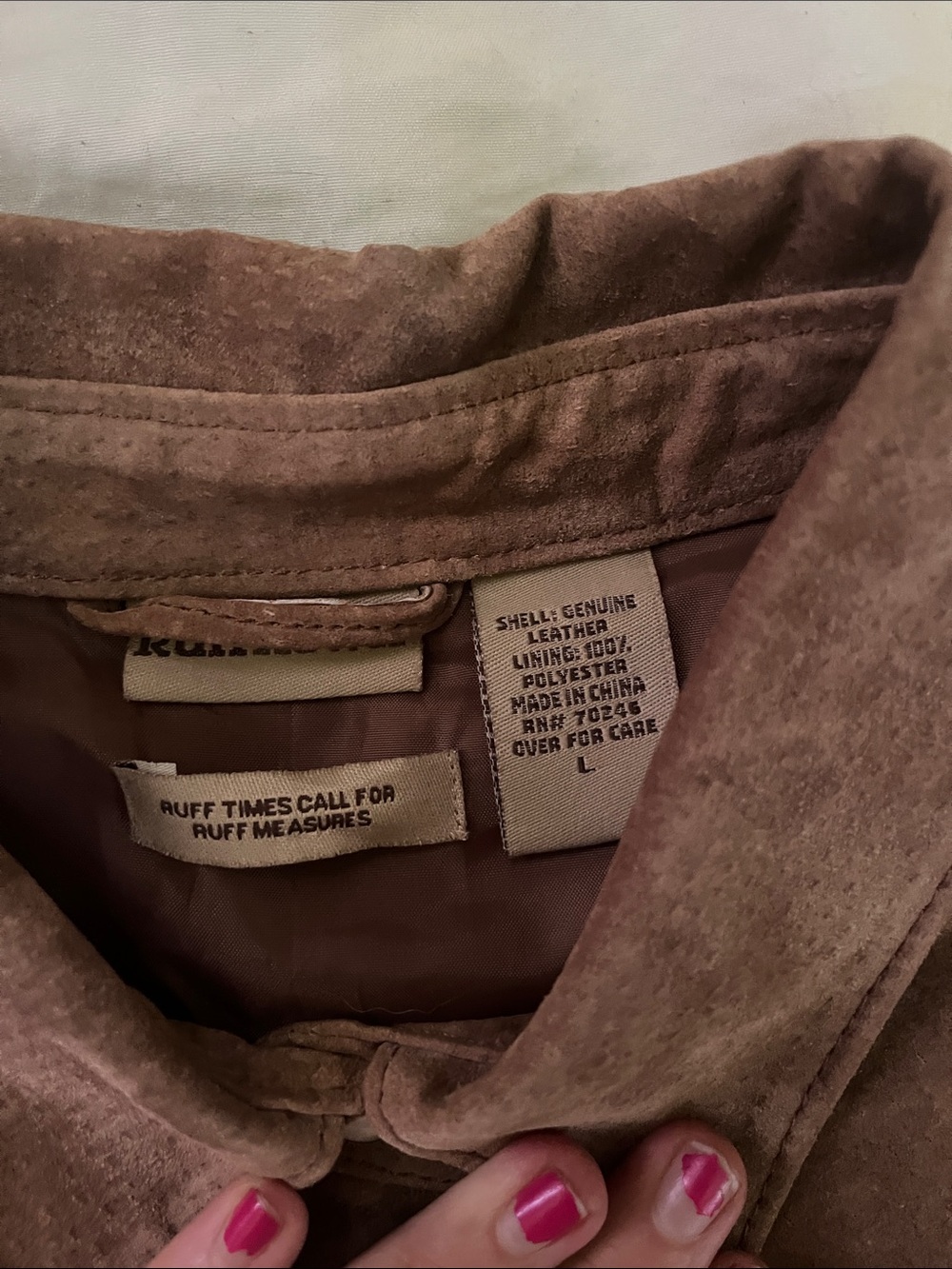 Brown Suede Jacket - Picture 2 of 3